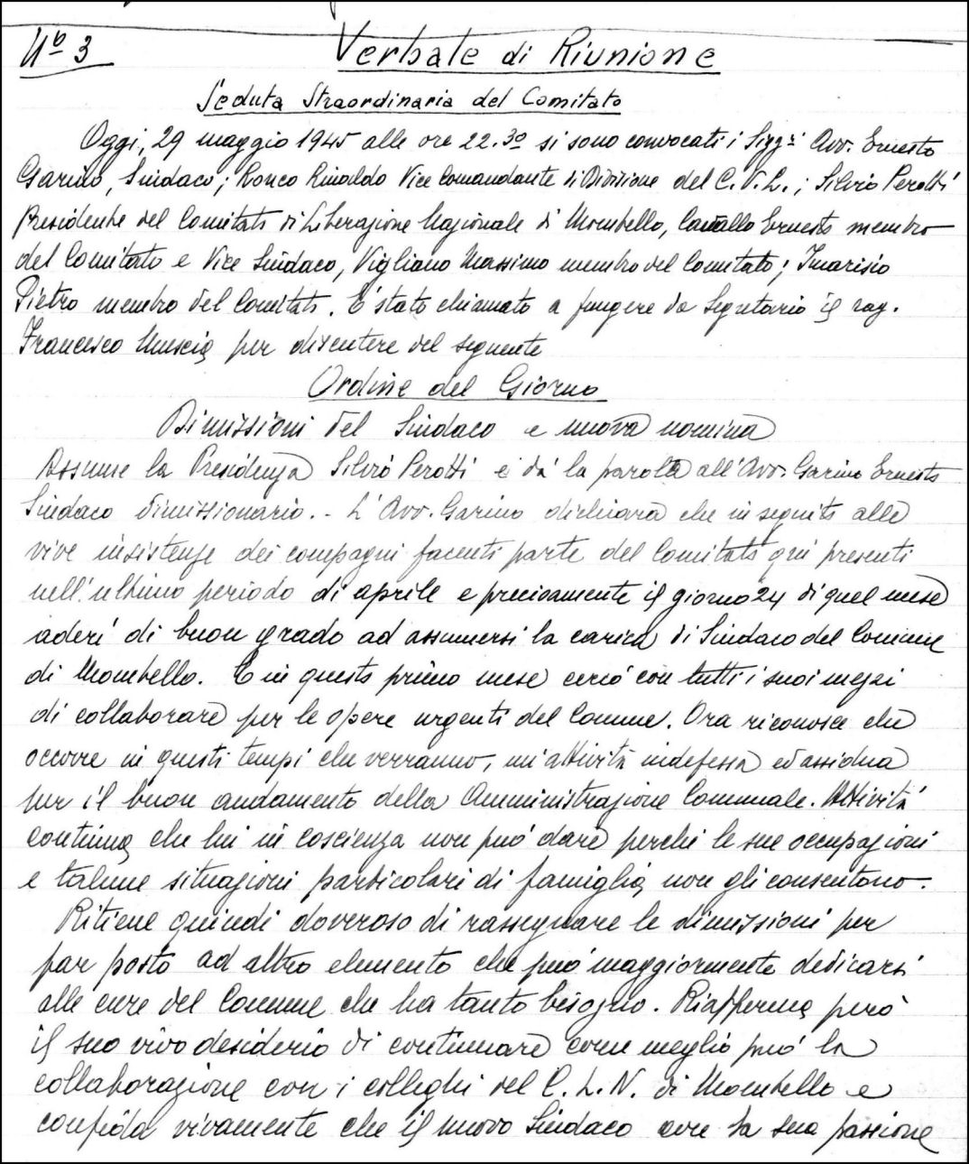 documento - nomina a Sindaco 1